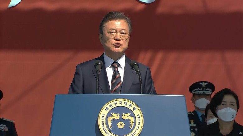 文在寅大統領 “北”の射殺に触れず 国内で反発強まる