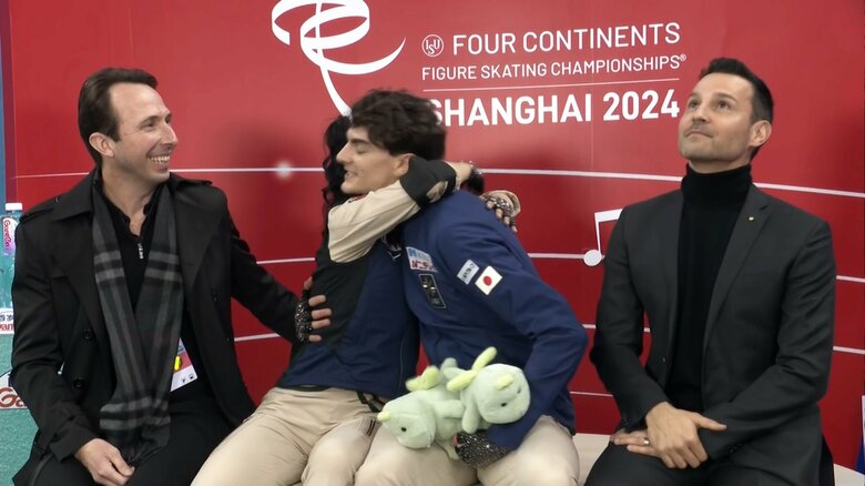 パーソナルベストを更新しキスクラで抱き合う“チームココ”