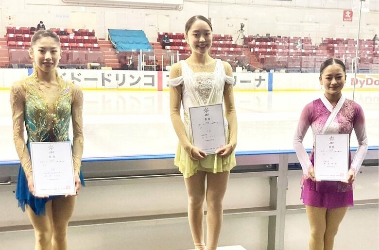 シニア女子表彰台（東京選手権）