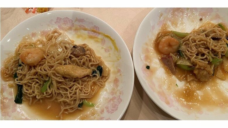 通常の食べ方(左)と唾液に注意した食べ方（画像提供：槻木氏）