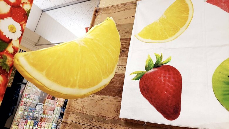 果物を再現したぬいぐるみ