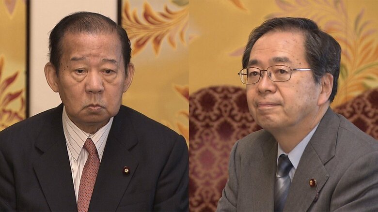 自民・二階幹事長（当時）公明・斉藤幹事長（当時）