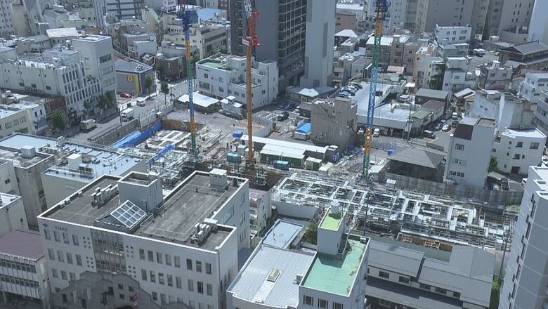マンション建設現場