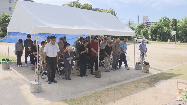 広島市の平和記念式典にあわせ営んだ追悼式