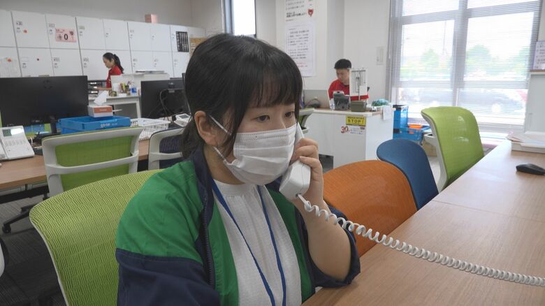 熱中症対策アンバサダーが配達員の体調をチェック