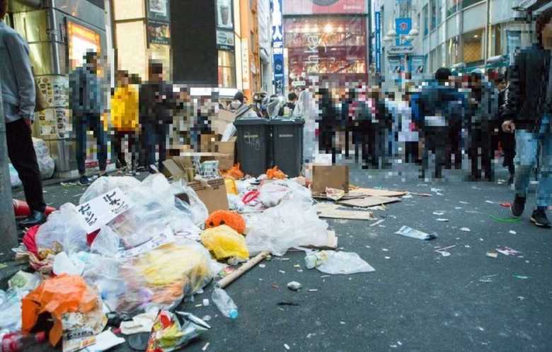 コロナ禍以前の渋谷のハロウィン（2018年）