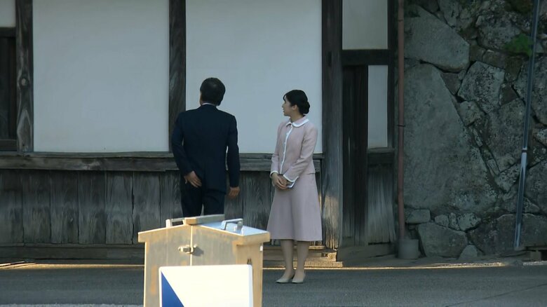 初の地方公務で佐賀城本丸歴史館を訪問される愛子さま　2024年10月11日

