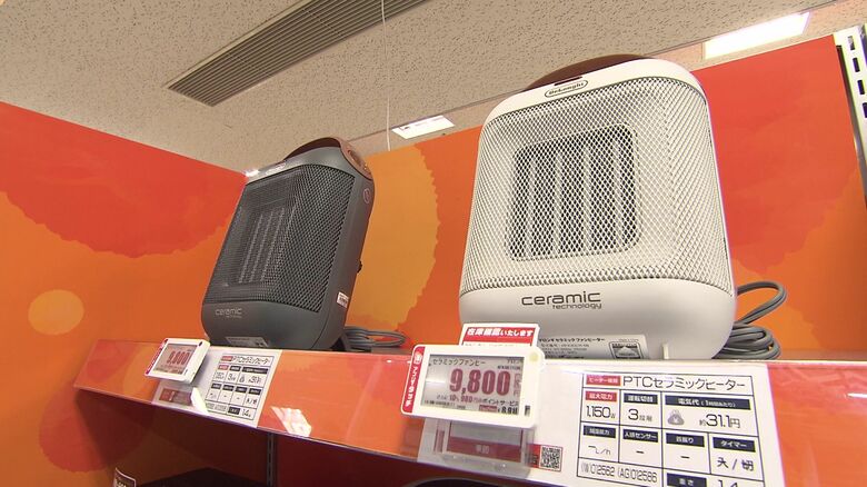 コンパクトなファンヒーター