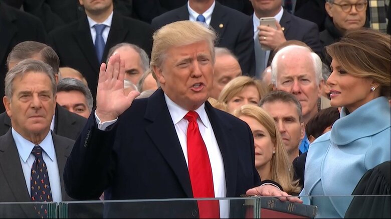 2017年1月20日の就任式