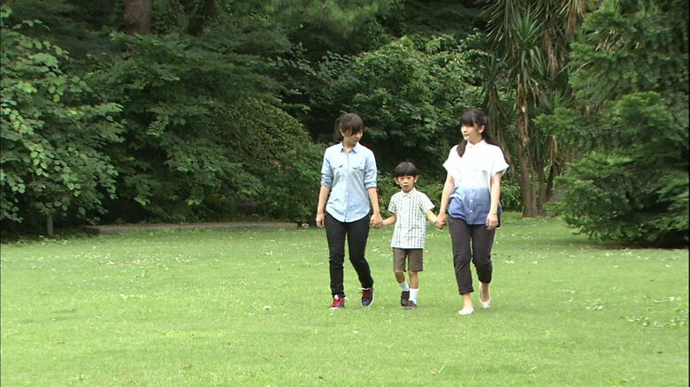 2013年9月　赤坂御用地にて