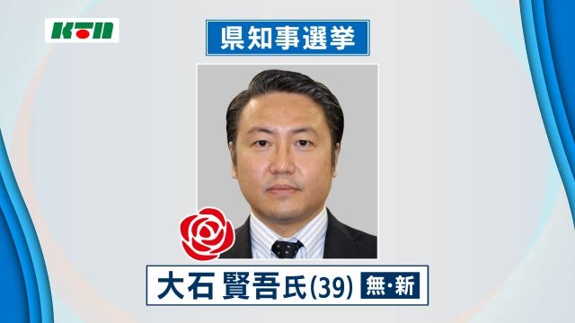 速報 長崎県知事選挙 新人の大石 賢吾 氏が当選
