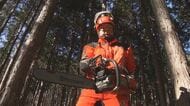 「伐木」日本一！“リアルチェーンソーマン”　担い手減少の林業界…期待の24歳【長野発】
