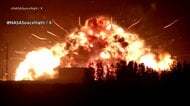 アメリカ「ブルーオリジン」の無人ロケットが発射台で爆発　アマゾン創業者のジェフ・ベゾス氏が設立　けが人なし