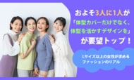 およそ3人に1人が「体型カバーだけでなく、体型を活かすデザインを」が要望トップ！Lサイズ以上の女性が求めるファッションのリアル