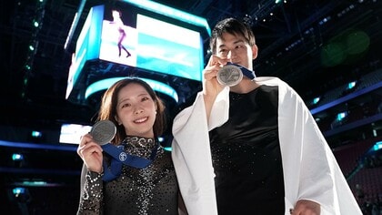 “りくりゅう”三浦璃来・木原龍一組、世界選手権銀メダル。シーズン振り返り、木原は三浦のサポートに感謝