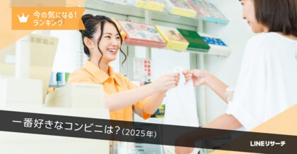 【LINEリサーチ】一番好きなコンビニ、全体では「セブン-イレブン」が1位で4割強、10代では「ファミリーマート」が僅差で1位に