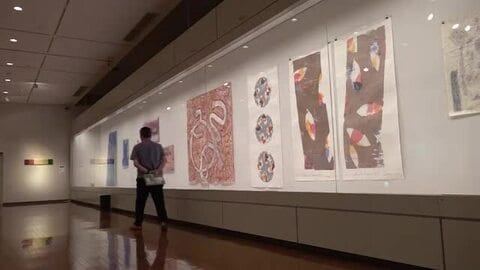 越前和紙で多彩に表現…日本とドイツの芸術家28人が現代アートで交流　越前市のいまだて芸術館で6月7日まで