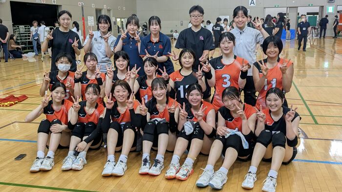 女子優勝の北翔大学
