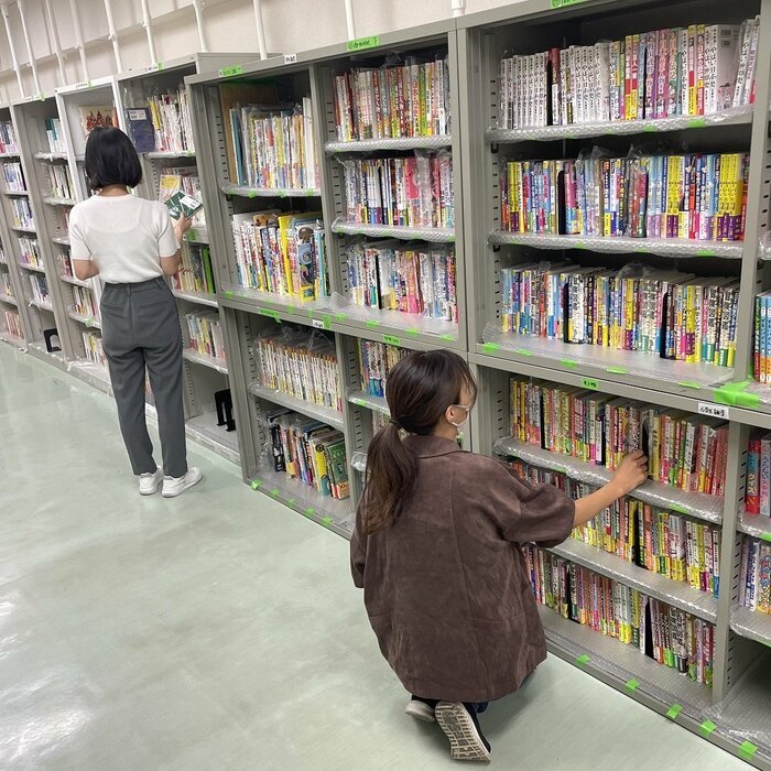 選書の様子