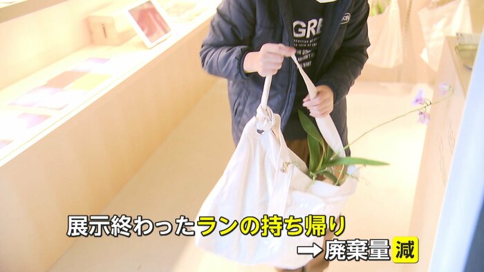 リピーターは持ってきたトートバッグに店内の好みのランを入れてお持ち帰り