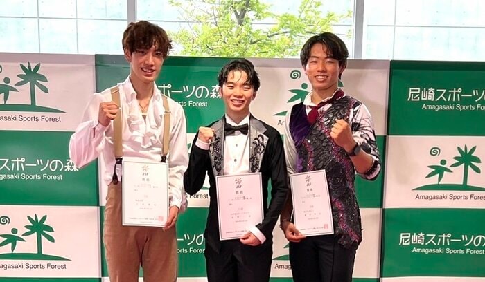 シニア男子表彰台