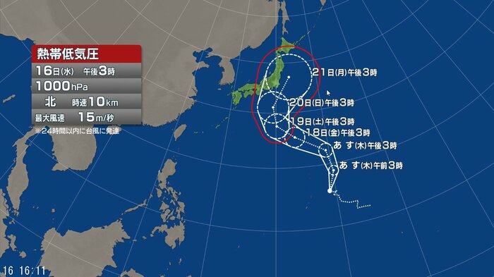 進路予想図