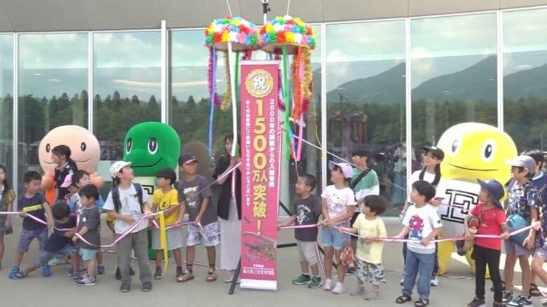 恐竜博物館が入館者1500万人突破で記念セレモニー　2024年度は新幹線効果もあり過去最高の126万人超え【福井】｜FNNプライムオンライン