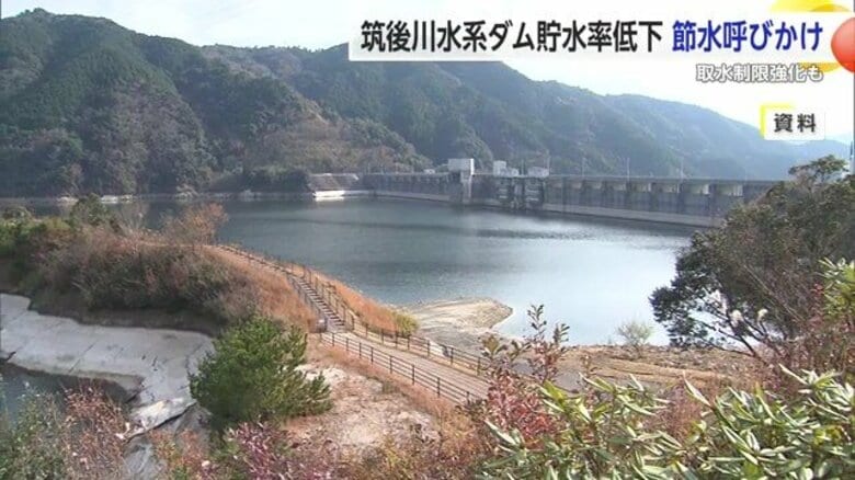 少雨でダムが枯渇の危機！貯水率20.6％に低下 雨量は平年の4割以下 取水制限5％へ「さらなる取水制限強化も」｜FNNプライムオンライン