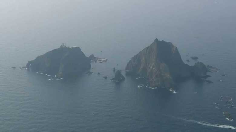 韓国が独島として不法占拠する島根県・竹島