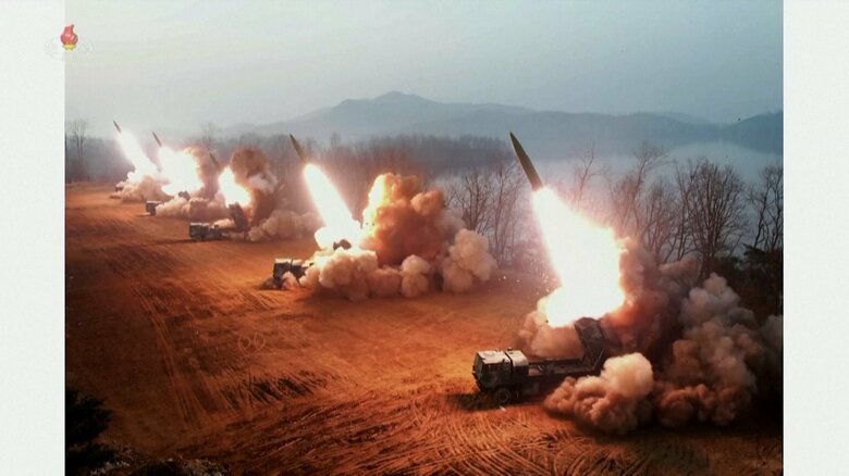 北朝鮮の「新型戦術誘導兵器」発射試験（2023年3月）