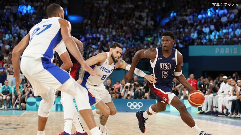 パリ五輪で行われたフランス対アメリカのバスケ頂上決戦