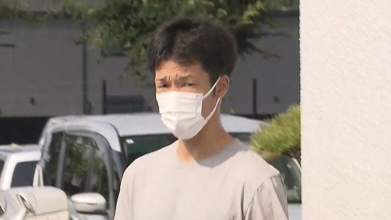 送検される栗原弘樹容疑者（34）