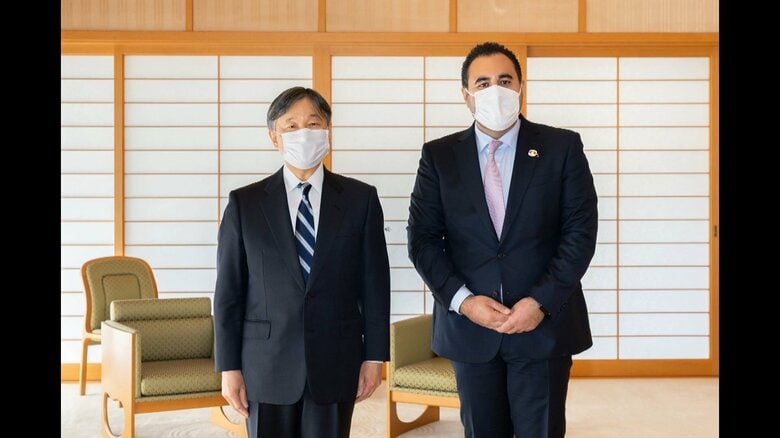 ノルウェー議会議長と面会される天皇陛下（午前11時ごろ 皇居）