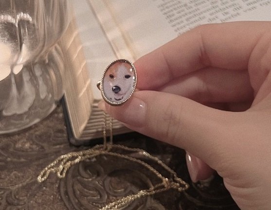 チェーンから外すと指輪にもなるペンダント（REMMEさん作）