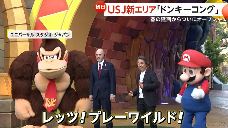 「ドンキーコング」をテーマにした世界初のエリア「ドンキーコング・カントリー」