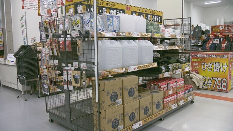 地震直後に売り切れた商品も