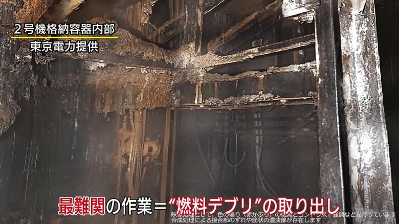2号機格納容器内部の映像＝東京電力提供