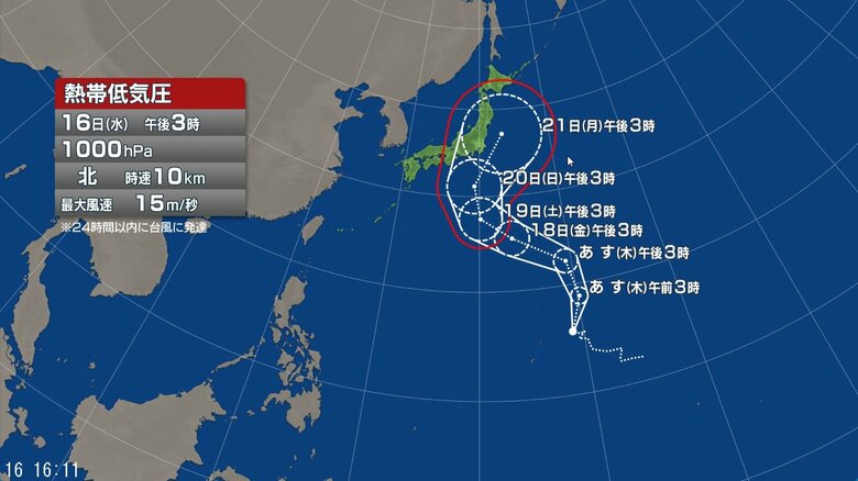 進路予想図