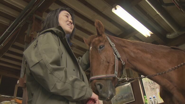 皐月賞にも出走したというサラブレッド