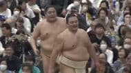 大相撲秋巡業・射水場所　朝乃山に大声援　地元の応援をうけ「来場所は勝ち越し以上を目指す」