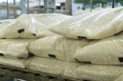コメの売上金額が前年同月に比べ大幅増加、個数は微増