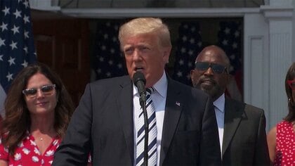 トランプ前大統領　容疑者の男は「厳しい裁きを受けるべき」