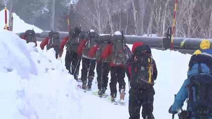 山スキーで行方不明の男性、遺体で発見　雪に埋もれた状態　岩手県八幡平市　　