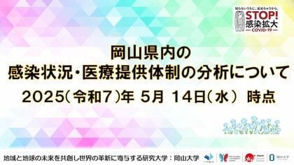 【岡山大学】岡山県内の感染状況・医療提供体制の分析について(2025年5月14日現在)