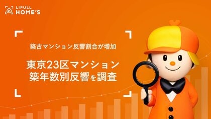 東京23区中古マンションの築年数別反響をLIFULL HOME'Sが調査
