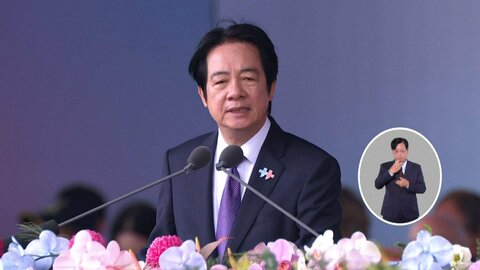台湾・頼清徳総統「半導体技術で防衛力強化」　双十節演説で中国の軍事圧力をけん制　米中対話には期待感
