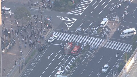 神戸・三宮の繁華街で車が歩行者をはねる　20代女性1人が心肺停止、4人重軽傷