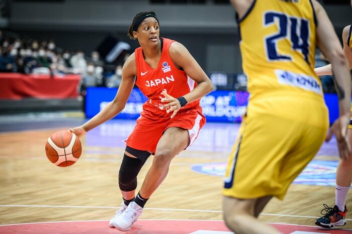 カナダ戦に続き活躍した馬瓜ステファニー選手 (C)FIBA
