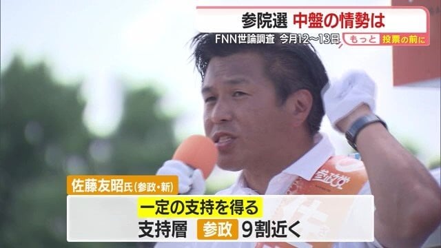 佐藤氏は参政党支持層を中心に一定の支持を得ている