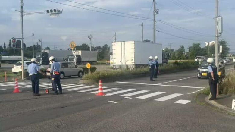 交差点で自転車と車が衝突　高齢男性が搬送＜福島県郡山市＞｜FNNプライムオンライン